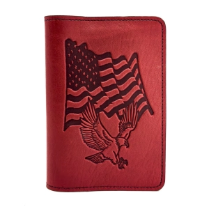 Pocket Notebook Cover, Flag and Eagle