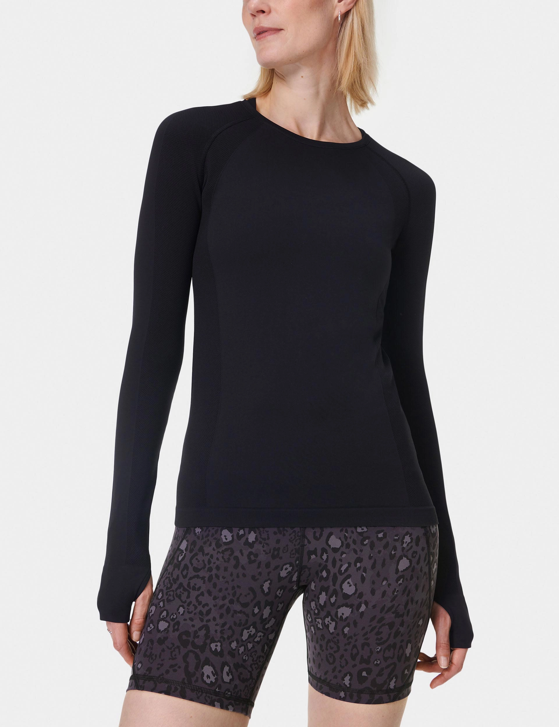 Power 6" Cycling Shorts - Black Luxe Leopard