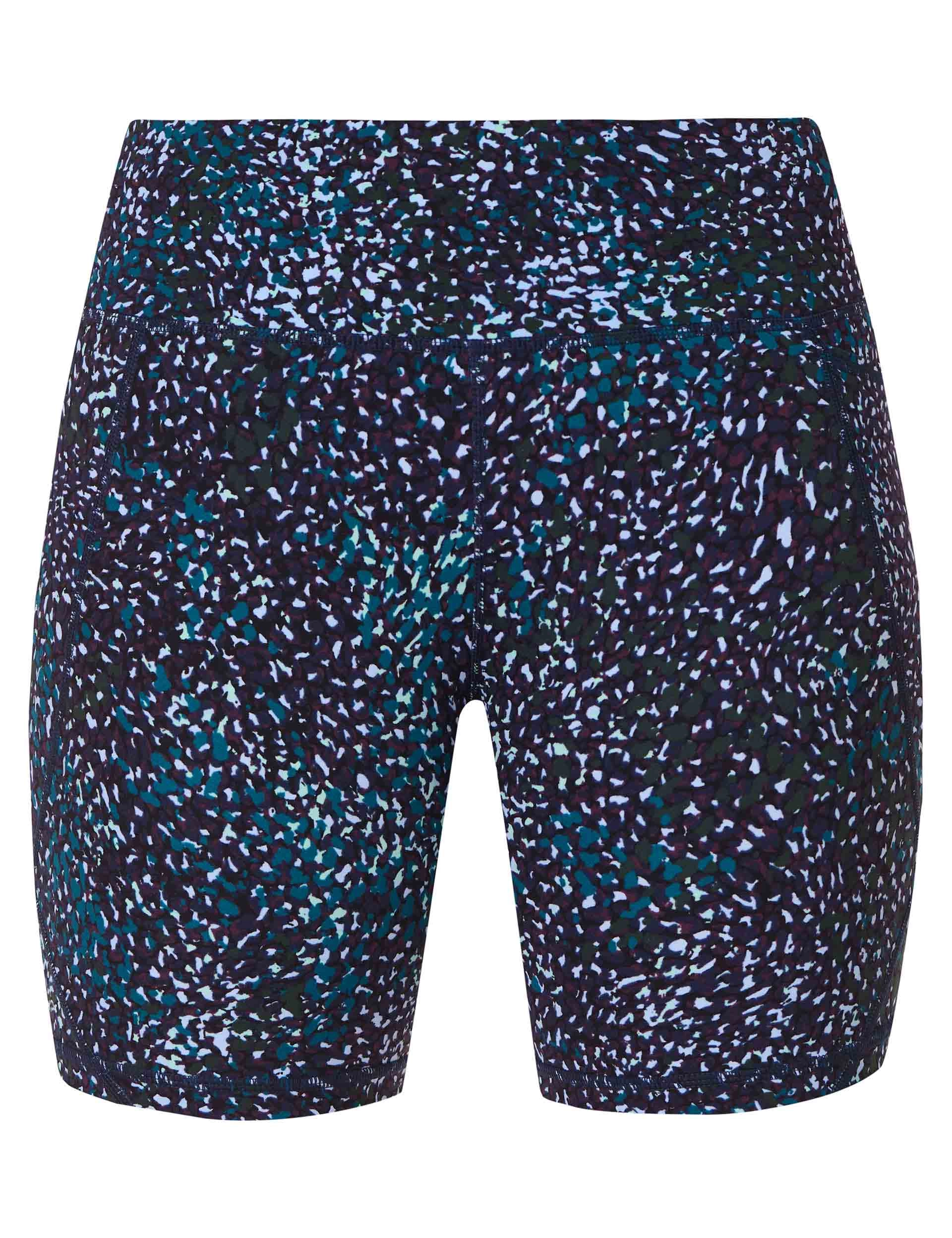 Power 6" Cycling Shorts - Blue Aurora Print