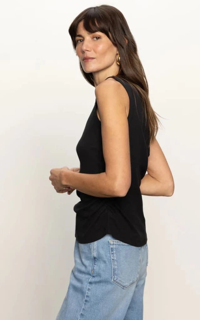 Sanctuary- Ribbed Ruched Tank