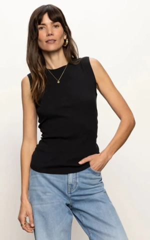 Sanctuary- Ribbed Ruched Tank