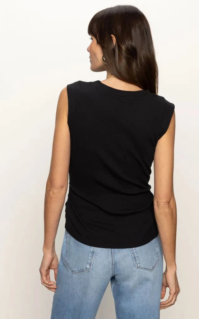 Sanctuary- Ribbed Ruched Tank