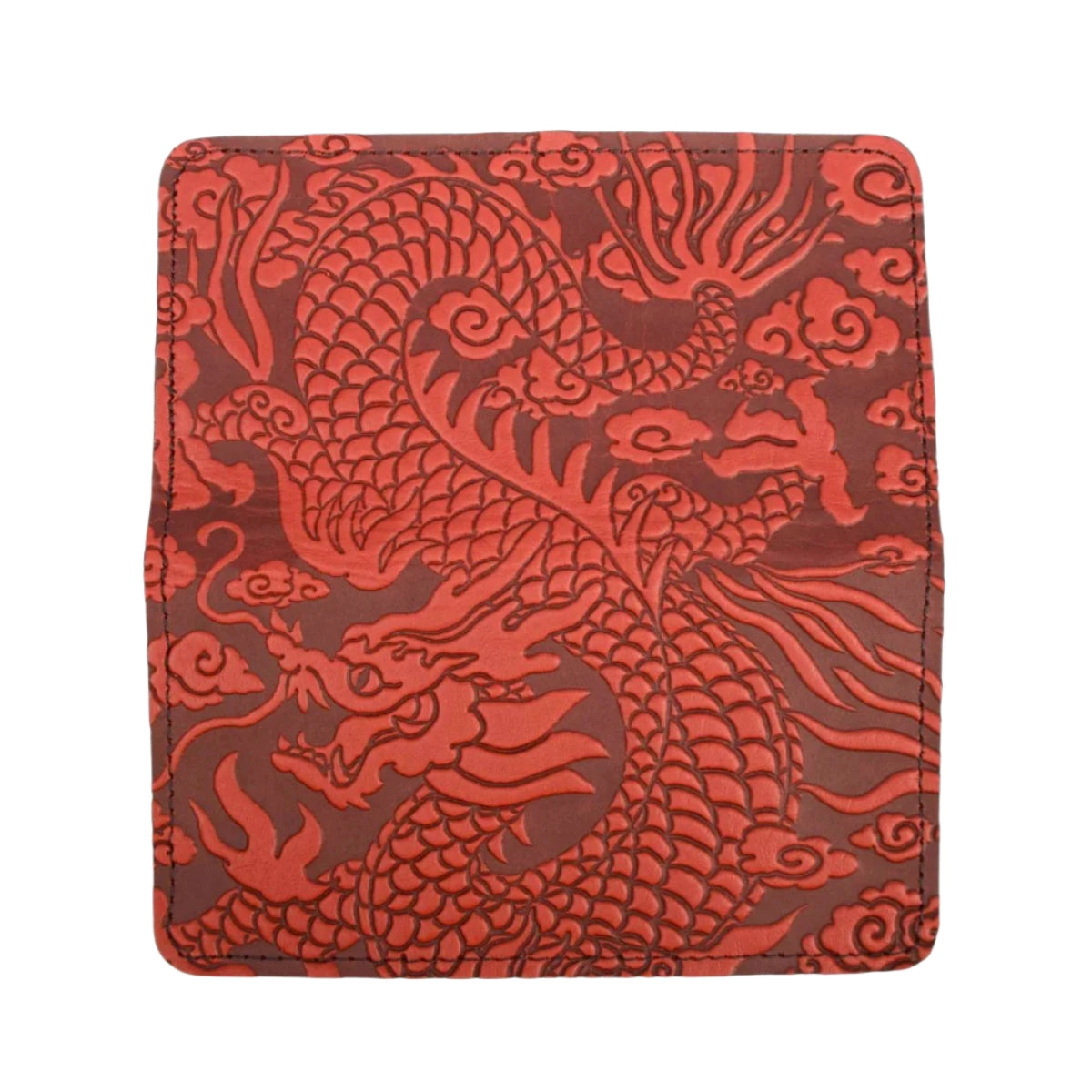 SECOND, Checkbook Cover, Cloud Dragon in Red