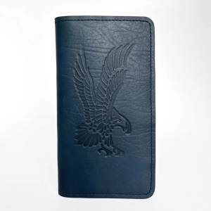 SECOND, Checkbook Cover, Eagle in Navy