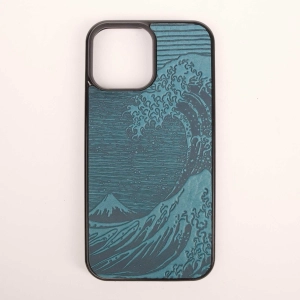 SECOND, iPhone 13 Pro Max Case, Hokusai Wave in Blue