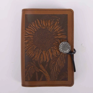 SECOND, Small Leather Journal, Sunflower in Saddle