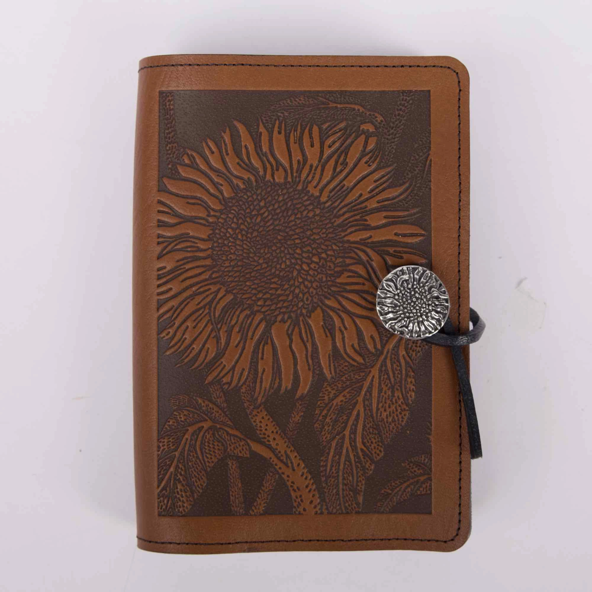 SECOND, Small Leather Journal, Sunflower in Saddle