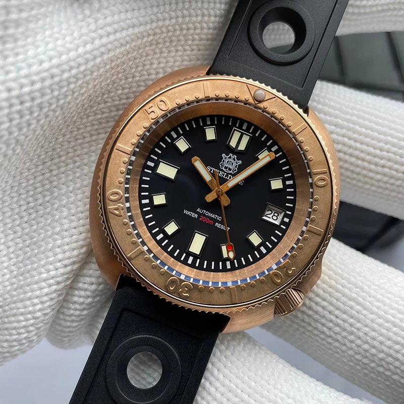 Steeldive 1970S Bronze Captain Willard 6105 Watch V2