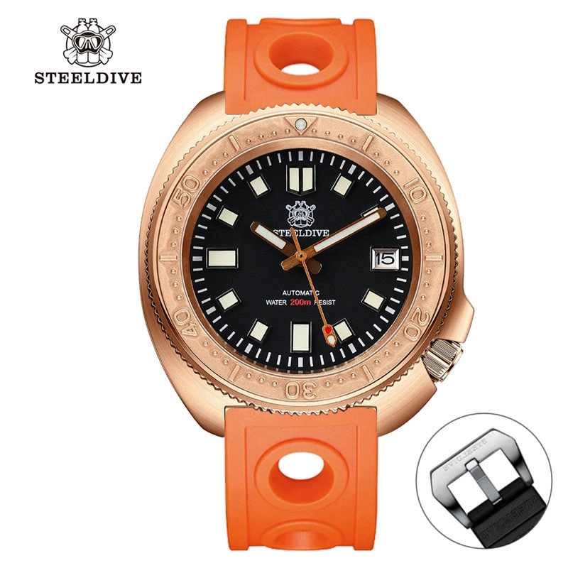 Steeldive 1970S Bronze Captain Willard 6105 Watch V2