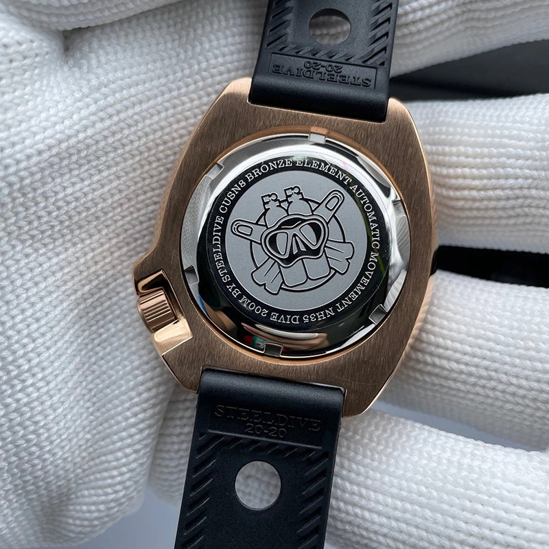 Steeldive 1970S Bronze Captain Willard 6105 Watch V2