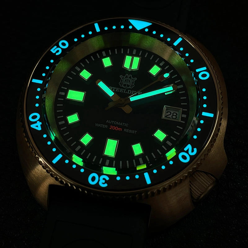 Steeldive 1970S Bronze Captain Willard 6105 Watch V2