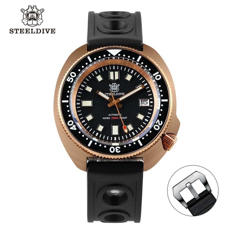 Steeldive 1970S Bronze Captain Willard 6105 Watch V2