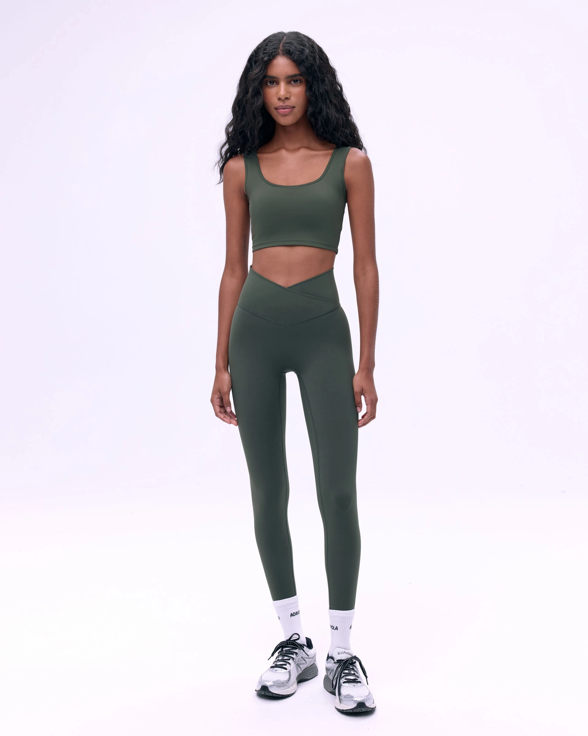 Ultimate Square Neck Bra - Dark Olive