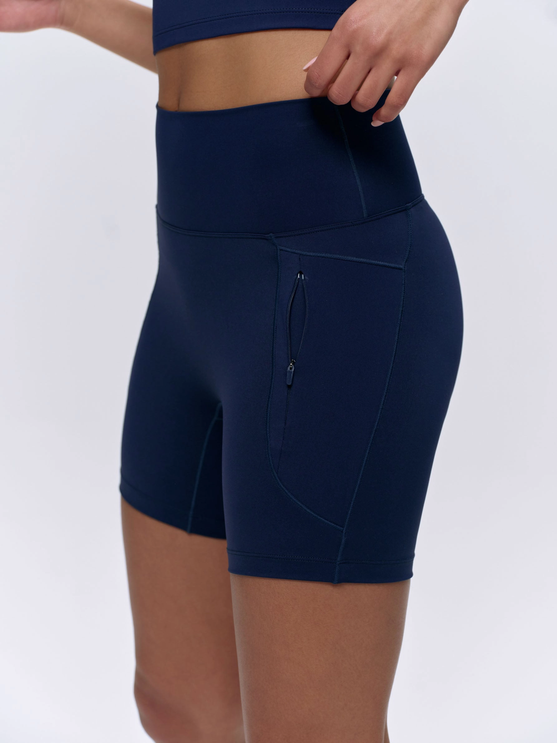 Ultimate Ultra Crop Pocket Shorts - Navy Blue