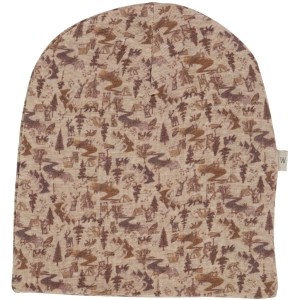 Wool Hat - khaki wild life