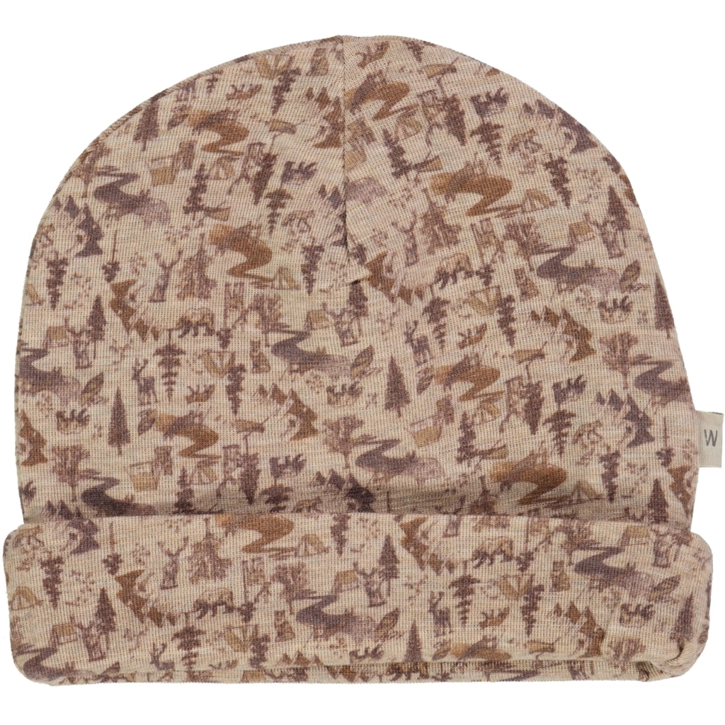 Wool Hat - khaki wild life