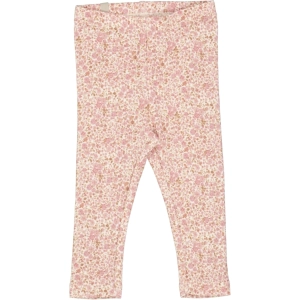 Wool Leggings - ivory flowers