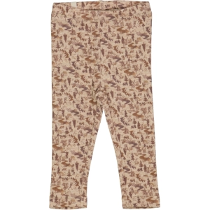 Wool Leggings - khaki wild life