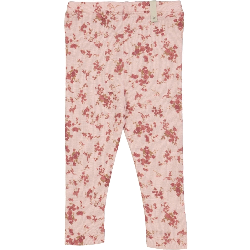 Wool Leggings - rose flowers